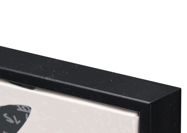 Tablou în ramă neagră cu motiv vegetal EMBER, 40 x 50 cm