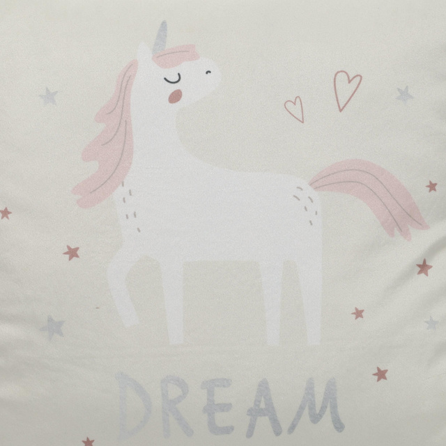 Perna decorativa cu unicorn, 40 x 40 cm