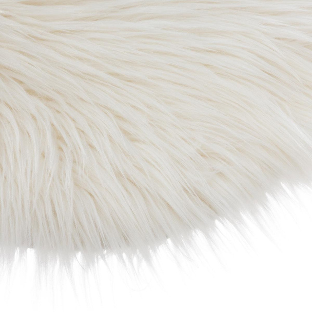 Perna scaun, blana artificiala, Ø 32 cm