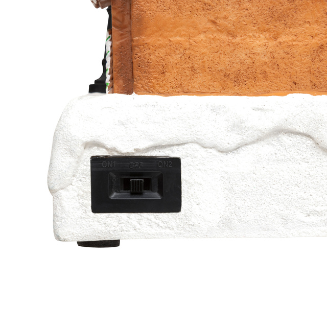 Scenă de sărbătoare, fabrică de cadouri, 23,2 x 24,5 cm, mobilă cu sunet.