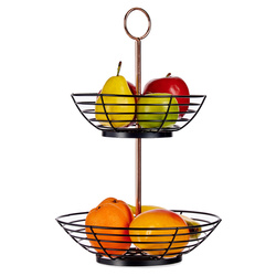 Pătratul cu două niveluri pentru fructe, metal