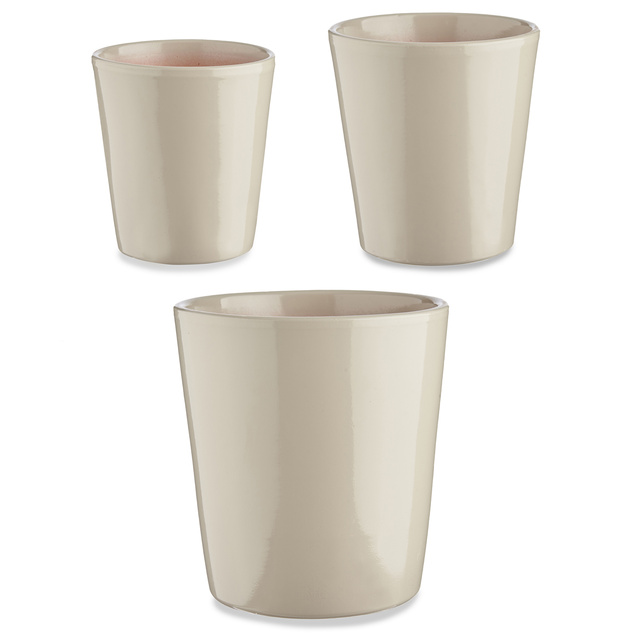 Set ghivece ceramice CONICAL, 3 buc