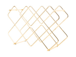 Suport de vin metalic DIAMONDS, 40,5 x 27,5 x 15,5 cm