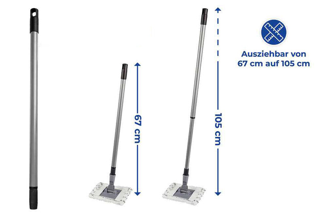 Set: mop PROFI pentru curatare pardoseli si gresie + patru lavete de spalat