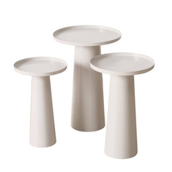 Masute de cafea Jacky, rotunde, set 3 buc