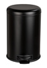 Coș de gunoi cu pedala LEMAN, Easy-Close, Negru mat, 12 L, WENKO