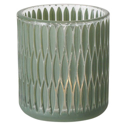 Sfeșnic mozaic Dustin, 8 cm, verde pal