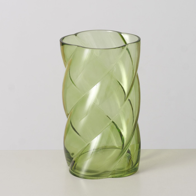 Vaza din sticla lucioasa CURVO, 20 cm