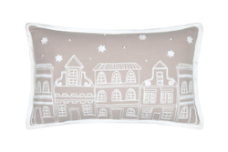 Perna de Crăciun cu broderie HOHOHO, 30 × 50 cm