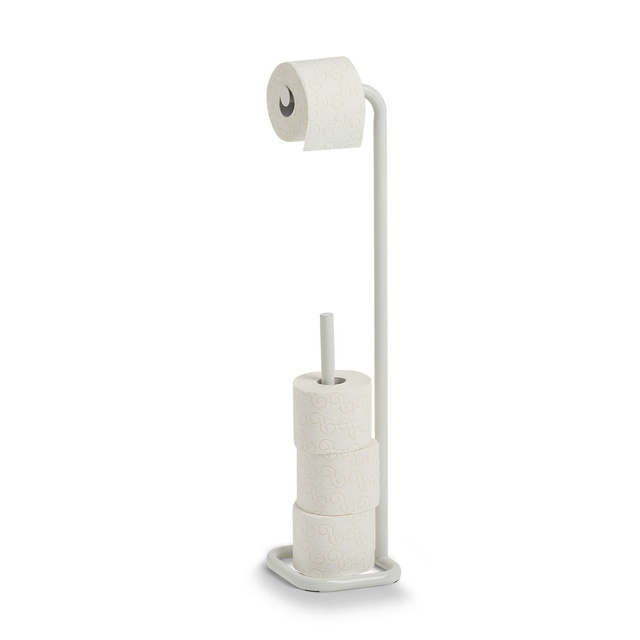 Suport pentru hârtie igienică alb, metalic, ZELLER