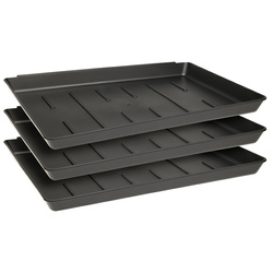 Suport pentru încălțăminte NIU, 3 tăvițe din plastic, 35 x 27 x 3 cm