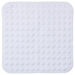 Covoraș antiderapant pentru cădiță de duș, 54 x 54 cm, alb