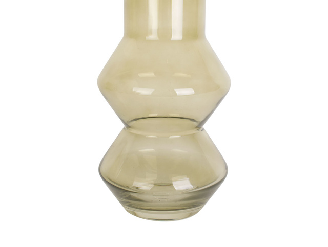 Vază de sticlă verde, BLUSH, Ø 13 cm