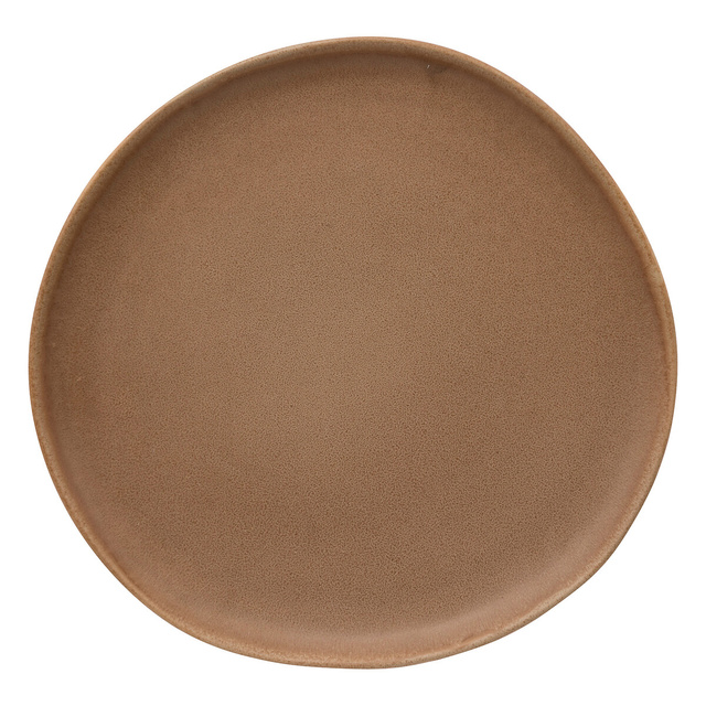 Farfurie din gresie maro, Ø 27 cm