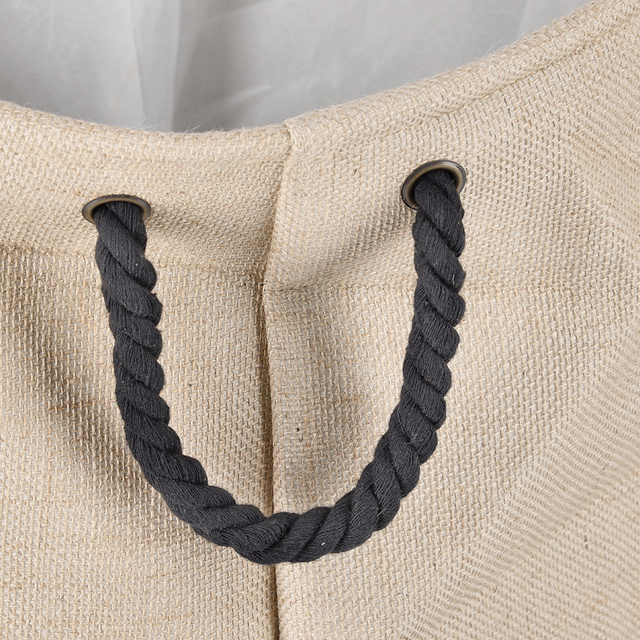 Cos de rufe DENIM, rotund, 60 L