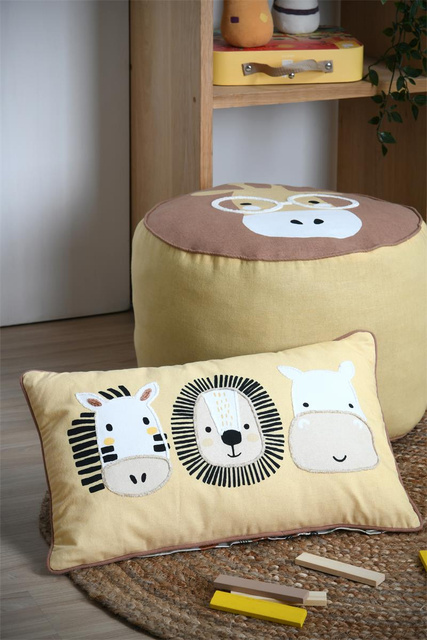 Puf pentru copii COQUIN zebra, Ø 40 cm