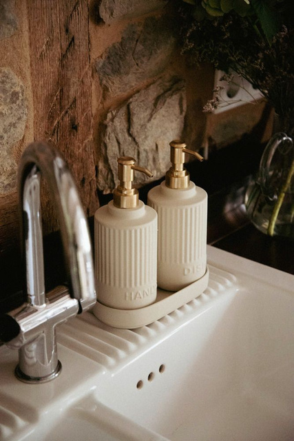 Set de dozatoare cu tavă HEIDI, 2 x 550 ml