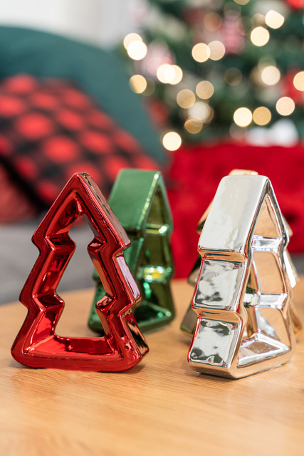 Brad decorativ, lucios, 13 cm