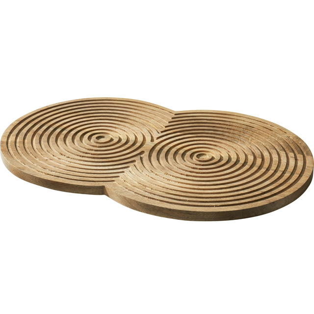 Tăviță de tăiat din lemn de mango 49 x 33 cm, model 1