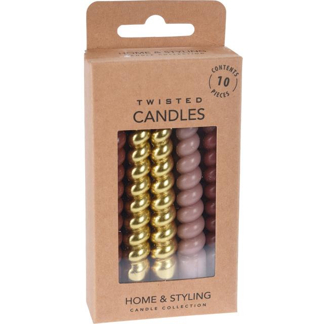 Lumânări spirale din parafină, 10 cm