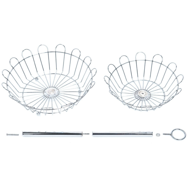 Platou pentru fructe, 2 niveluri - oțel cromat, ZELLER