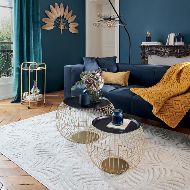 Set 2 masute de cafea rotunde ALYA, metal