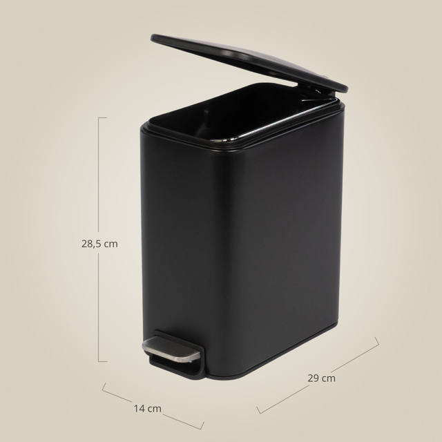 Coș îngust de baie BALVO, 5 l