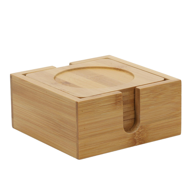 Coaster pentru pahare, bambus, 6 bucati, Kesper
