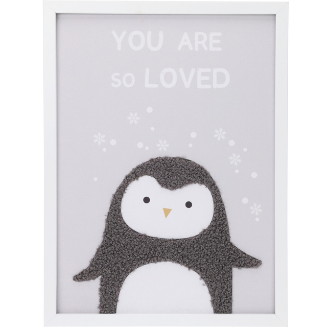 Placă înramată cu un mesaj adorabil pentru camera copilului, 30 x 40 cm