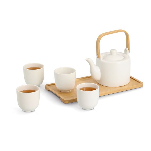 Set de ceai japonez TAVERO, ceramică, 6 piese