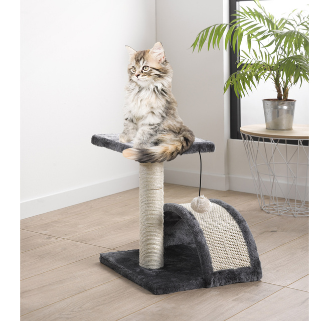 Arbore de pisici cu platforma si pompon, 38 cm