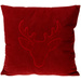 Pernă decorativă, model de sărbătoare, 45 x 45 cm, roșu