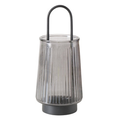 Sfeșnic din sticlă cu mâner IVER, 25,5 cm