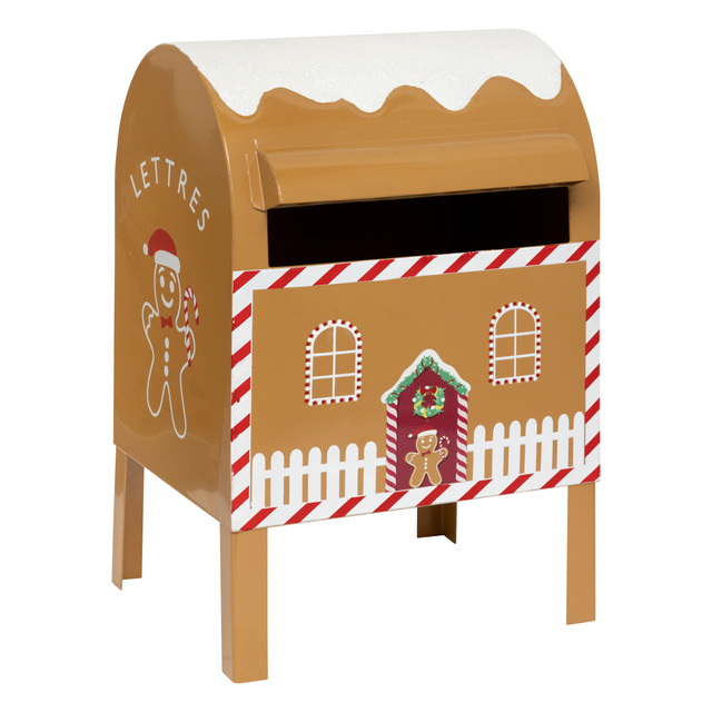 Cutie metalică pentru scrisori către Moș Crăciun, 34 cm