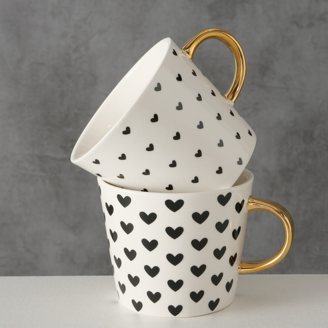 Cana din portelan cu maner auriu, FAYETTE