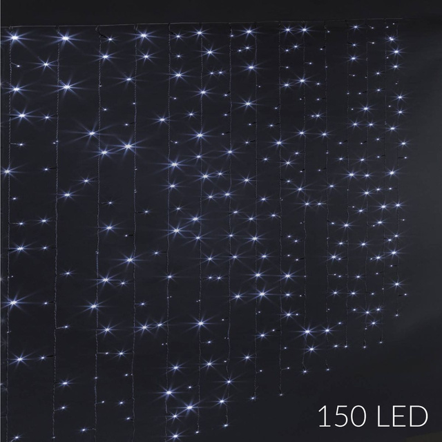 Perdea luminoasa pentru exterior, 150 LED-uri