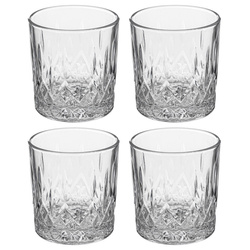 Set 4 pahare pentru whiskey CHARLES, 240 ml