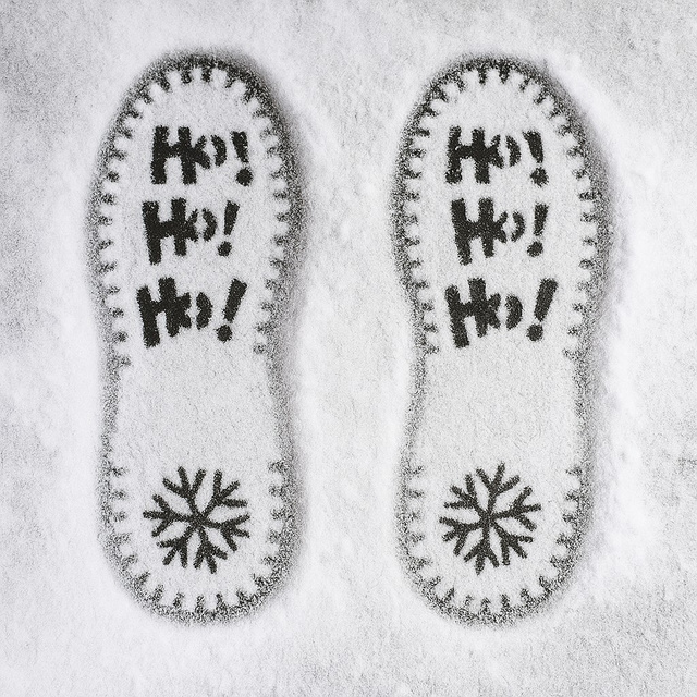 Sablon decorare, urme de pasi, PVC 33CM