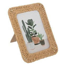 Rama foto verticală JILY, împletita, 20 x 15 cm