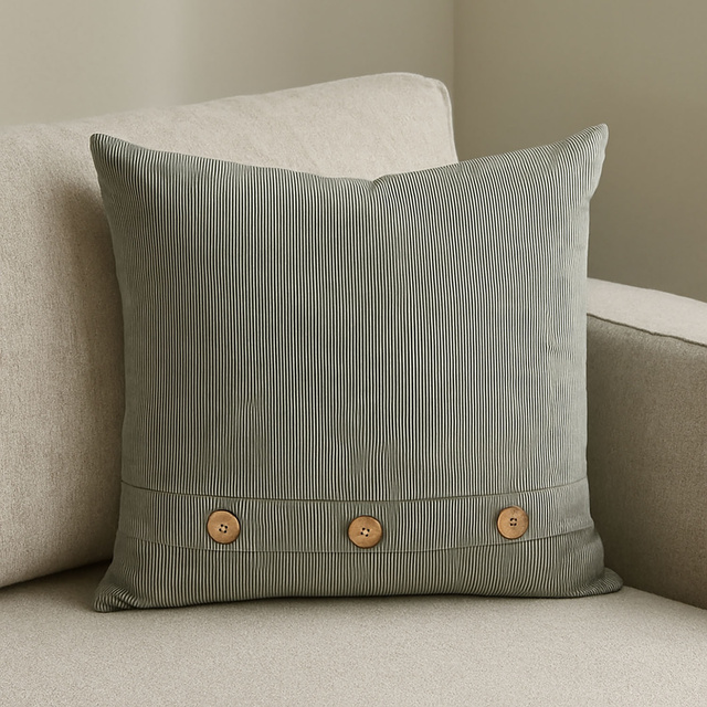 Perna decorativa cu nasturi mari, 45 x 45 cm