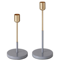 Set 2 suporturi metalice pentru lumanare Telmo