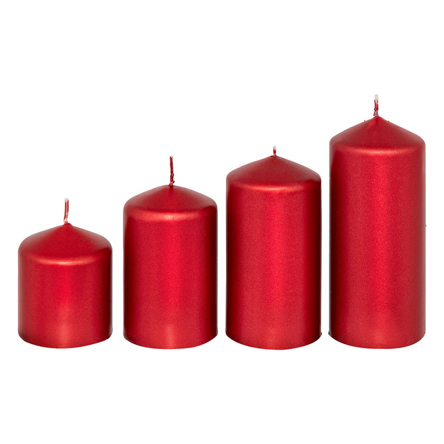 Set 4 lumanari in diferite marimi, Ø 5 cm