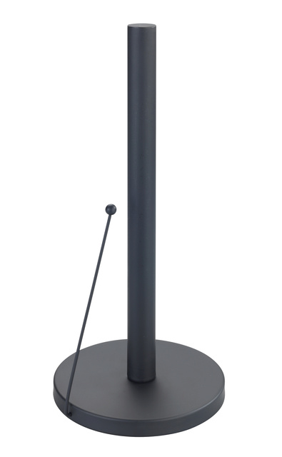 Suport pentru prosoape de hârtie de bucătărie CLAYTON - oțel inoxidabil, WENKO, negru