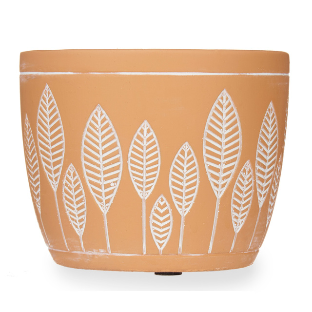 Husa ghiveci din teracota LEAVES