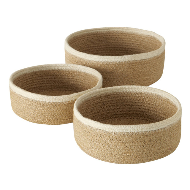 Cosuri decorative Cunas, 3 bucati, iuta