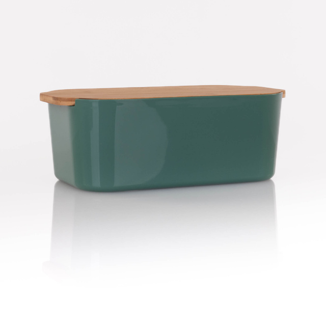 Cutie de paine cu capac din bambus, 33 x 18,5 x 12 cm