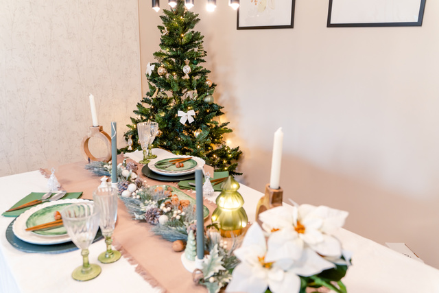 Fundite pentru brad, stofa, 3 bucati, 10 x 9 cm