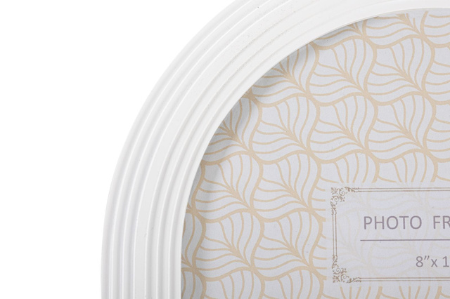 Ramă ovală cu stucco, 25 x 30 cm