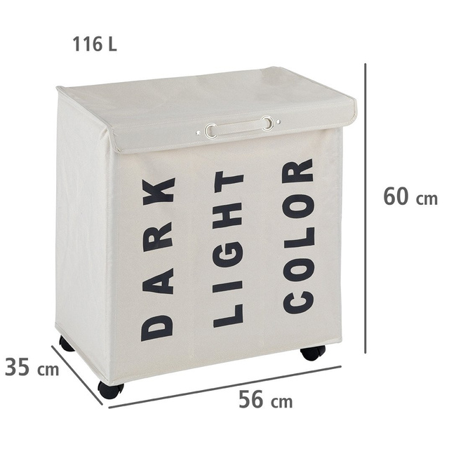Container pentru rufe TRIVO - 116 litri, WENKO, bej