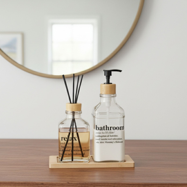 Difuzor de parfum cu bețișoare + recipient pentru balsam de corp GILO